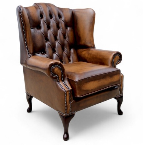High back chair real leather - back,