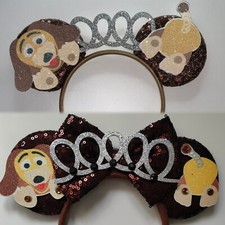 Toy Story slinky dog Disney parks headband Minnie Mickey Mouse ears Hairband bow