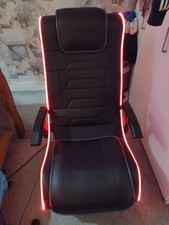 X Rocker Evo Pro Audio Bluetooth Gaming Chair with LED Light Up and Vibration 