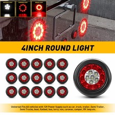 16PCS 4" Red 16 LED Round