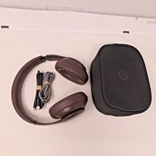 Beats Studio Pro Wireless Brown Headphones Tested Working Left ANC Faulty Case