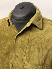 Moleskin Shirt Mens L Olive