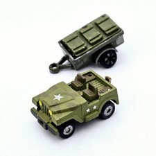 ©1998 Galoob Micro Machines MILITARY Funrise Miniature JEEP & Trailer