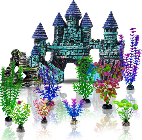 Pieces aquarium decorations - 13,