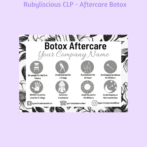 Personalised botox aftercare - personalised,