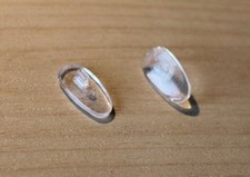 2 pairs 15mm semi-soft  push-on  nose pads for spectacles . Glasses