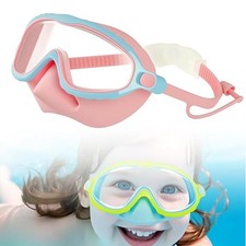 Kids Swimming Goggles, Anti-Fog Goggles with Integrated Nose Guard and Ear plugs