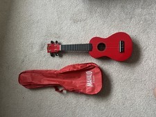 Bright Red Mahalo 4 String Ukulele with Bag