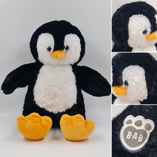 Build A Bear Penguin Soft Toy Plush Arctic Emperor Rock hopper Black White 2019