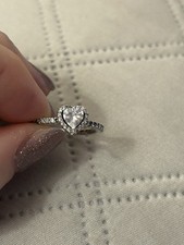 Pandora Silver Heart Ring –