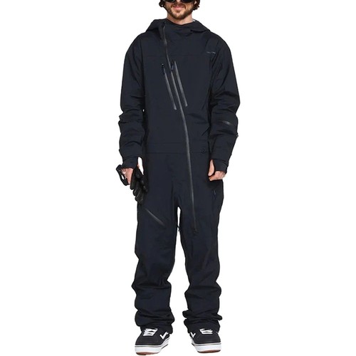 All black asymmetric ski - , suit
