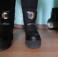 Official Killstar Gothic Women's Luna High Tops Shoes Size 5