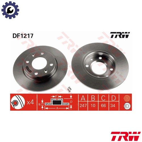Brake disc df1217 for - brake,
