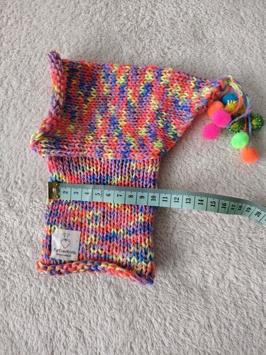 Hand knitted hood hat for - hand,
