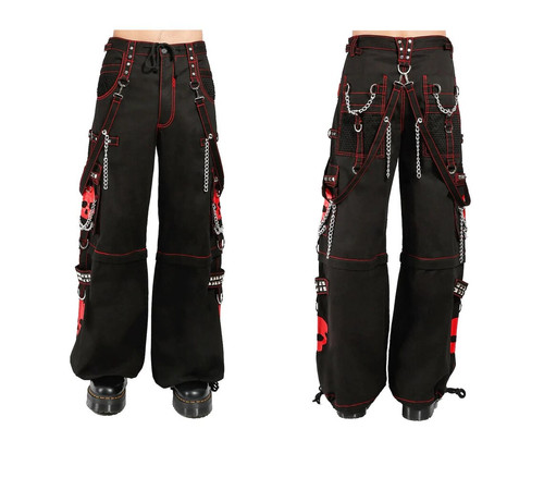 Gothic punk bondage red - gothic,