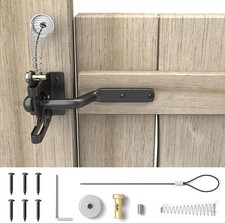 Self Locking Gate Gravity Latch Heavy Duty Carbon Steel Auto Lock Garden Fence D