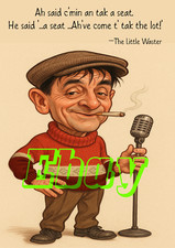 Geordie Humour Bobby Thompson Waster Card with envelope