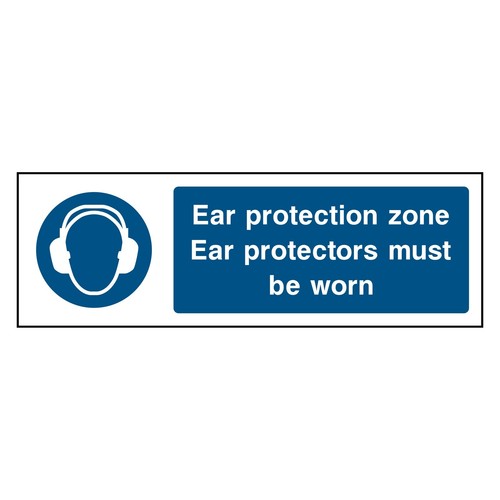 Ear protection zone sign - protection,