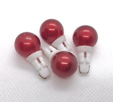 (HH1) 4x Pearl Red Cherry Berry 4v 0.56w BULBS/LAMPS Christmas Tree Fairy Lights