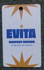 EVITA.  COMPANY PASS London Palladium 2025. Very RARE Item !