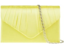 Women Pleated Satin Clutch Bag