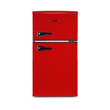 Montpellier MAB2035ER - Red Retro Undercounter Fridge Freezer - 84 Ltrs - E