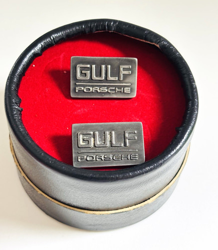 Vintage gulf porsche cufflinks - gulf,