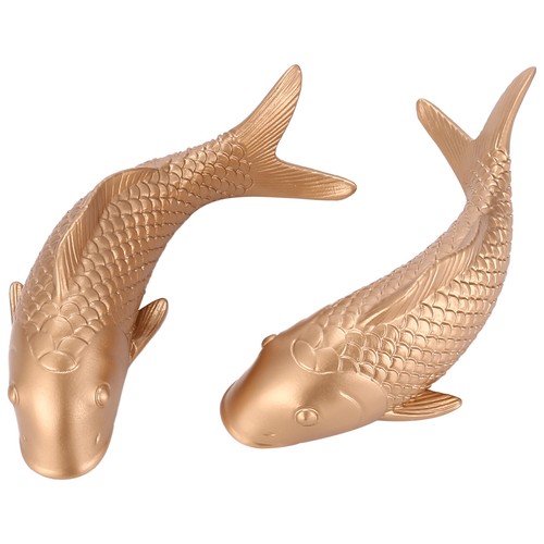 2pcs resin carp golden fish - resin,