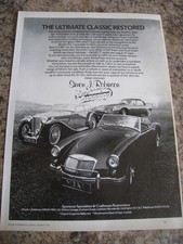 SIMON J ROBINSON CLASSICS ULTIMATE CLASSIC RESTORED DARLI 1987 ADVERT A4 FILE 49