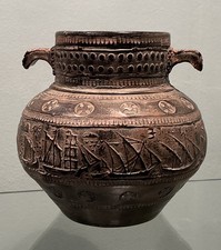 Greek Earthen Urn - Brown -