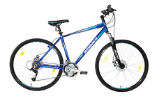 Hybrid Sports Bike Road Runner Plus 700c Wheel Disc Brakes Suspension 19.5" Blue