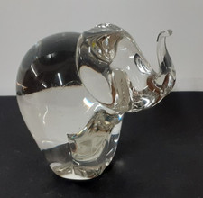 Elephant Glass Paperweight