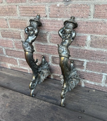 Unique antique pair - unique, gilt