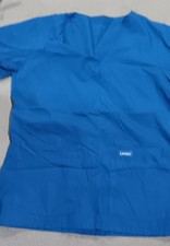 Landau V Neck Scrub Top Double