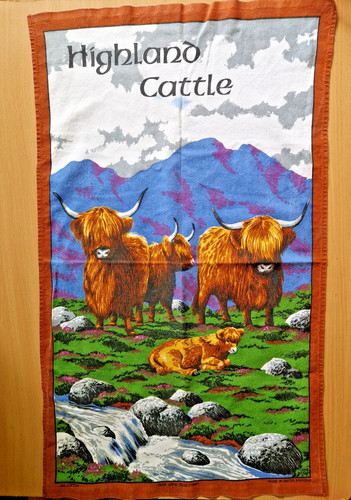 Vintage rare tea towel - vintage,
