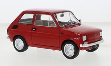 Fiat 126 1972 red diecast