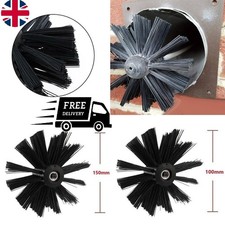 100/150mm Chimney Flue Sweep Brush For Drain Rods Cleaning Fireplace Brush UK