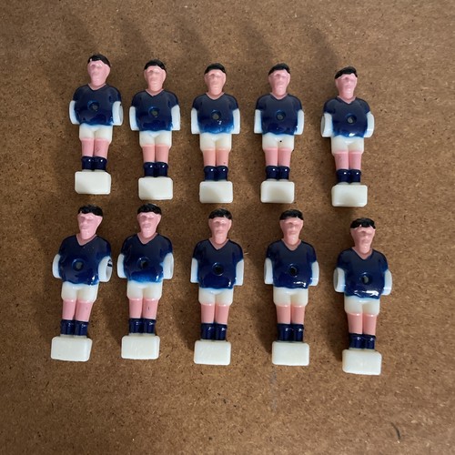 10x blue white foosball men - blue,