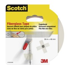x3 3M Scotch Fibre Glass Tape (48mm x 50m) White Plastering Tape inc VAT