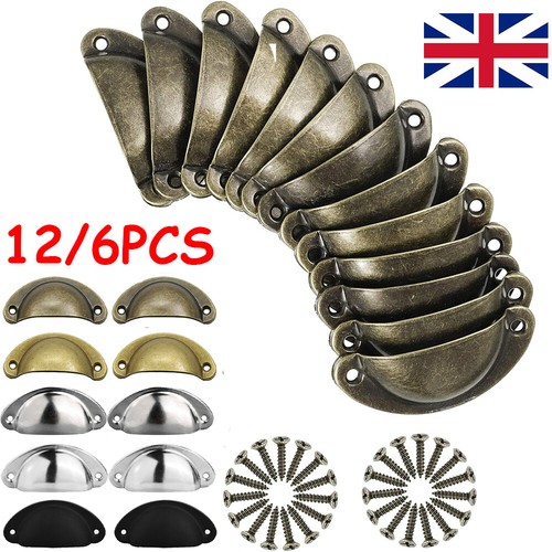 12pcs vintage bronze shell - bronze,