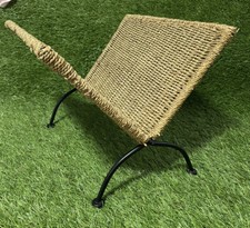 Vintage Wicker Magazine Rack