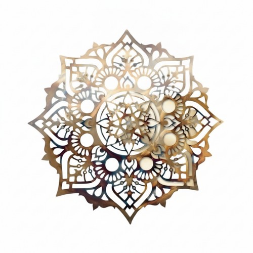 Metal wall decor geometric - metal,