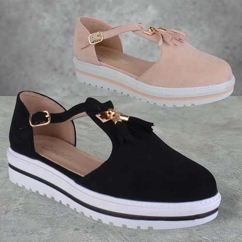 Womens ladies platform wedge - womens,
