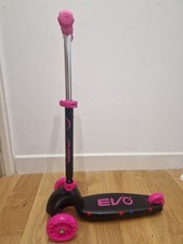 Evo Eclipse Kids 3 Wheel Scooter Pink – Light Up Deck & Wheels – Ex-Display