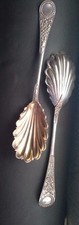 James Dixon & Sons Victorian silver-plated shell serving spoons