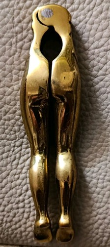 Brass art deco nude female - brass,