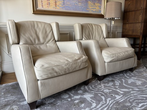 Pair natuzzi amadeus armchairs - pair,