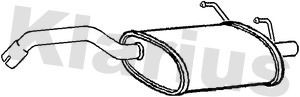 Rear muffler fits fiat - rear,