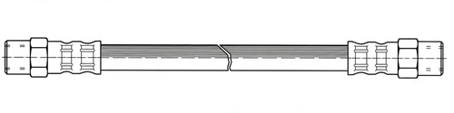 Flexible brake hose with