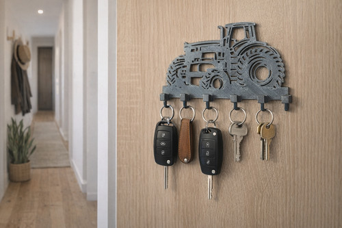 Printed tractor key hook - 3d, in